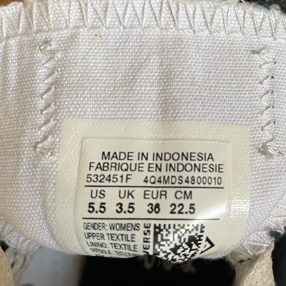 Rare Converse All Star Low Top Zipper Trim / Canvas - Picture 6 of 6